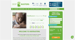 Desktop Screenshot of debtbusters.co.za