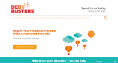 Desktop Screenshot of debtbusters.com.au